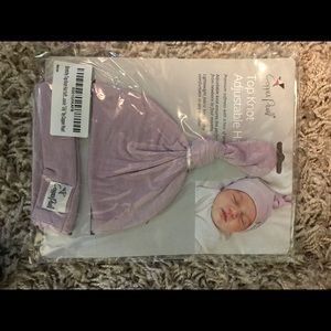 Lavender baby hat- copper pearl